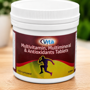 Vita Multivitamin Multimineral & Antioxidants Tablets for Men & Women | Daily Health Supplement | 30 Tablets