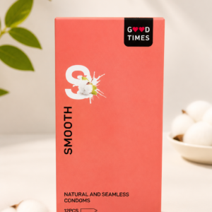 Good Times 3s Smooth Condoms 12 Pack – Natural & Seamless Latex Protection for Ultimate Comfort & Safety