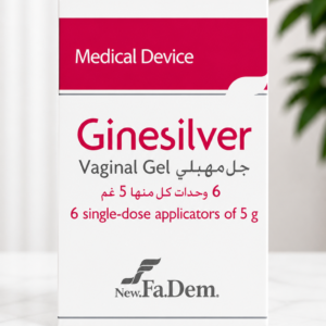 Ginesilver Vaginal Gel – 6 Single-Dose Applicators (5g Each) | Moisturizing Relief for Vaginal Dryness